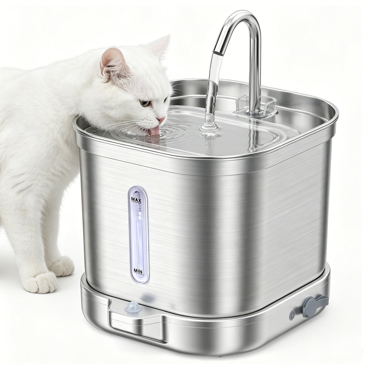 Smart Pet Water Dispenser, Wireless, Non-Electric, Automatic Water Flow, Cat Water Feeder