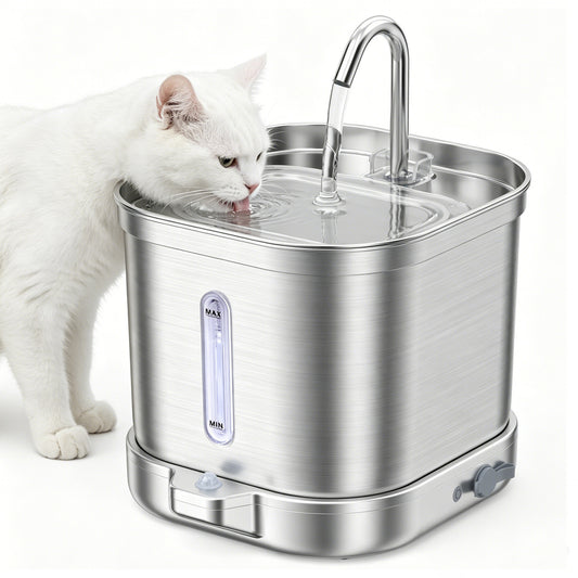 Smart Pet Water Dispenser, Wireless, Non-Electric, Automatic Water Flow, Cat Water Feeder