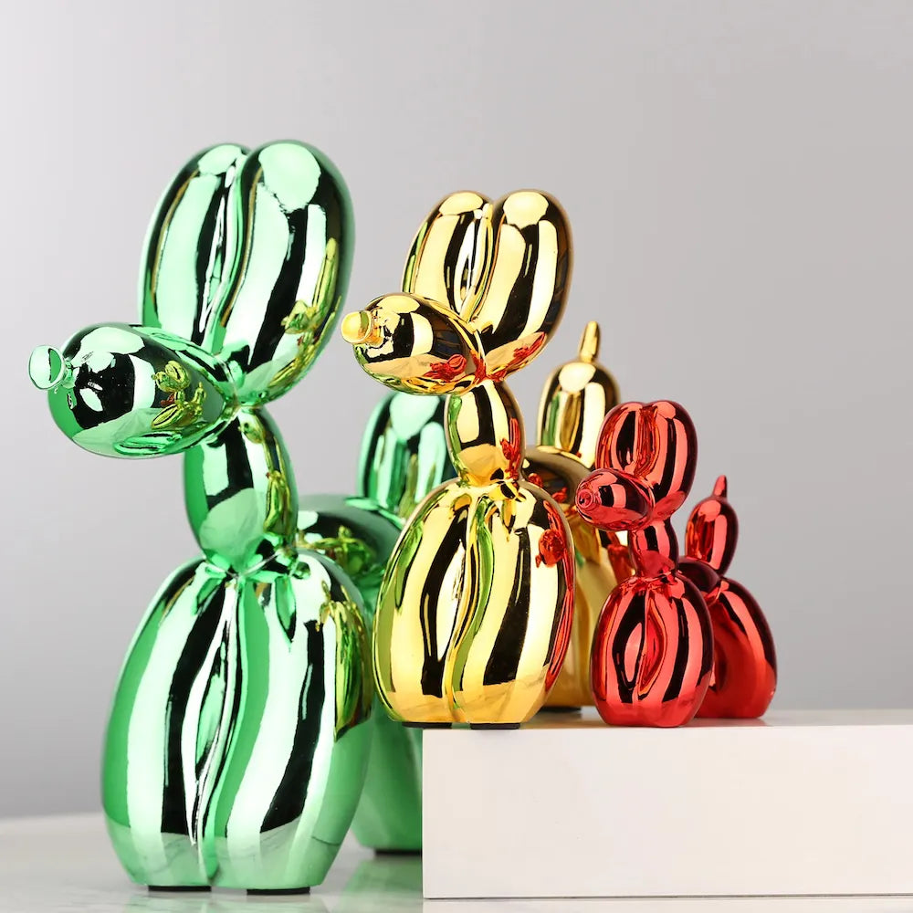 Mini Ceramic Balloon Dog Statue